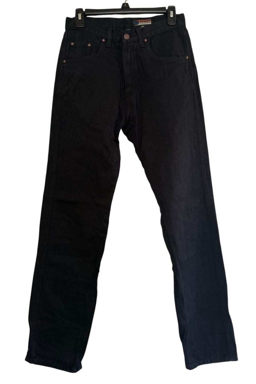 Mendocino Hemp Company Black High Rise Straight Denim Jeans  30" Made USA Casual